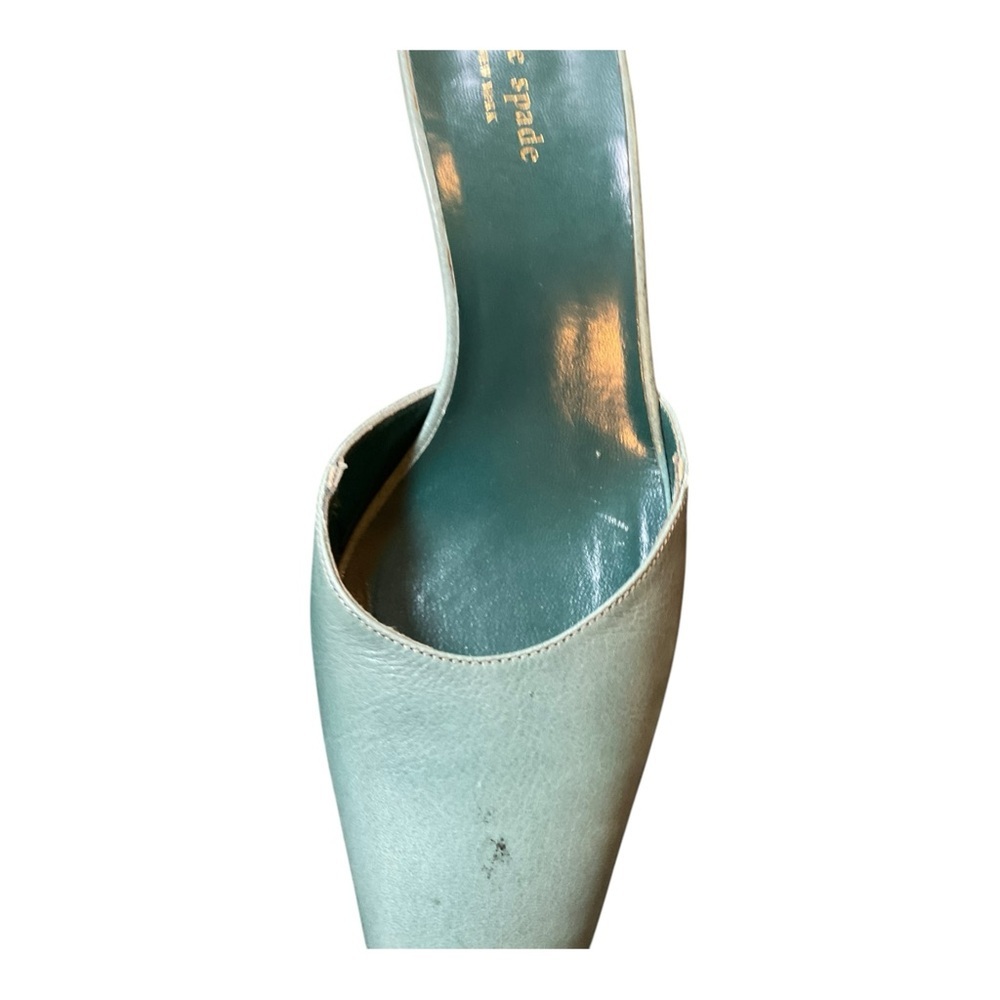 Kate Spade Women’s Green Sandals Shoes heels Mules Size 8.5 - Picture 12 of 16